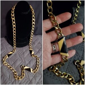🌼HP🌼Vintage 70s Monet Gold Tone Long Necklace